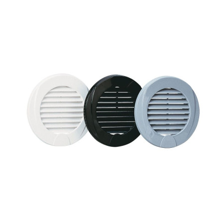 NUOVA RADE Grille aeration plastique ronde blanche Ø76 mm