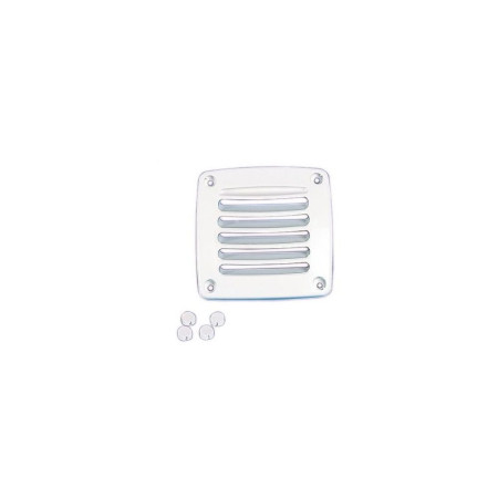 NUOVA RADE Grille aeration plastique blanche 92 x 92 mm VRAC