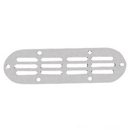 Prise d'air ovale - inox -  180 x 159 mm