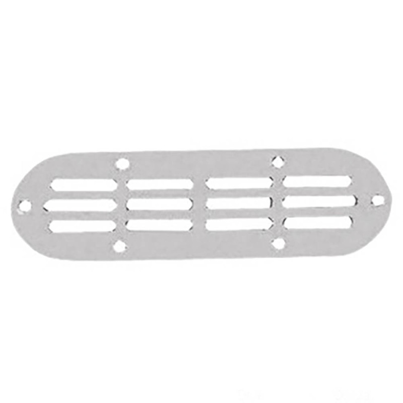Prise d'air ovale - inox -  180 x 159 mm