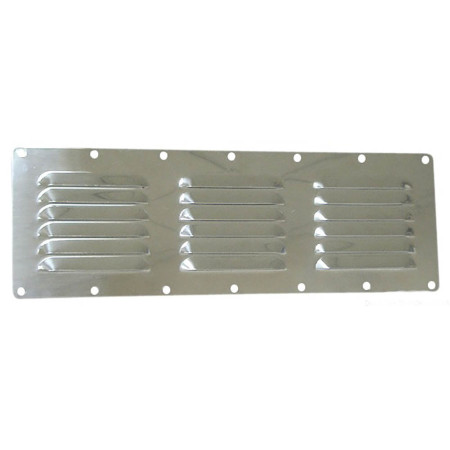 Grille d'aération inox - 118x232 mm
