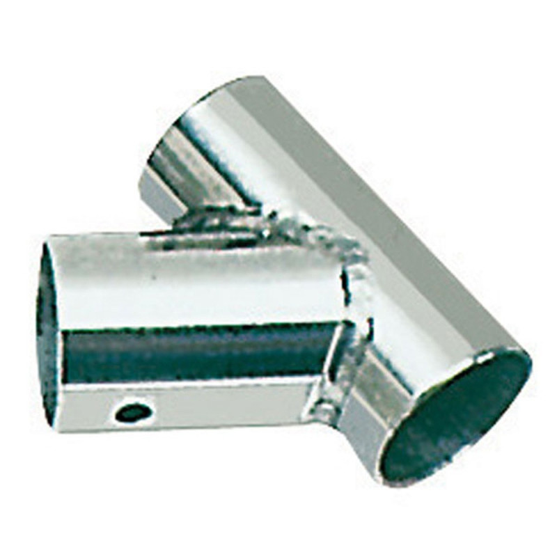 Té inox soudé - inclinée 60° - 25 mm