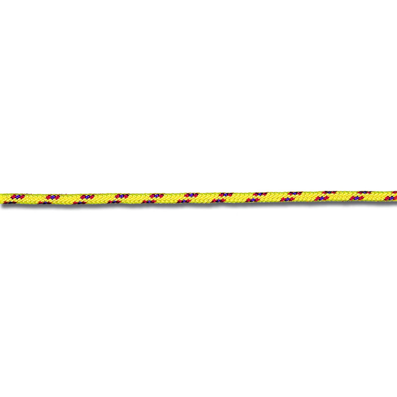 Garcette polyester - Jaune - Ø 4 mm - 13 M