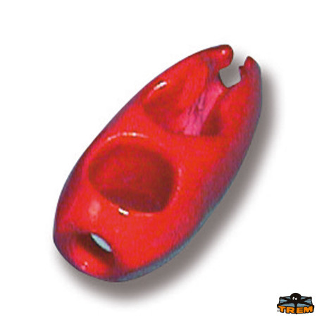 Olive Clips for shock cord fastening red color diameter 8 mm