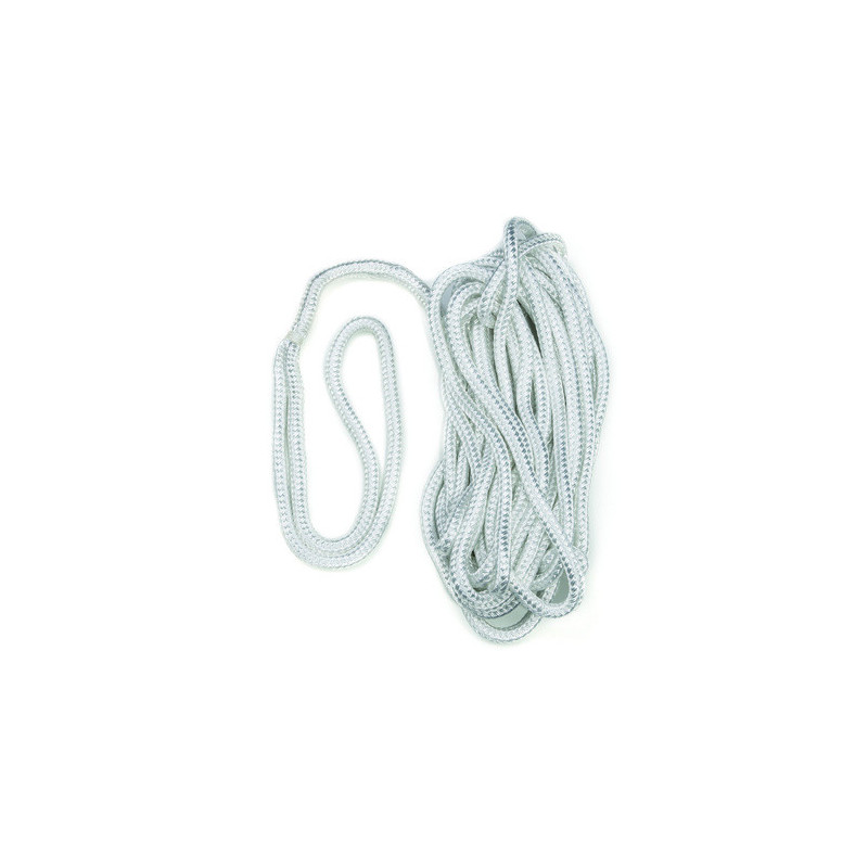 Cordage - bosse d'amarrage à oeillet - Ø 18 mm - 12 M - blanc