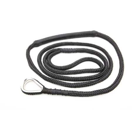 Amarre Polyester ø18mm avec amort. boucle 2,5 m et cosse ino