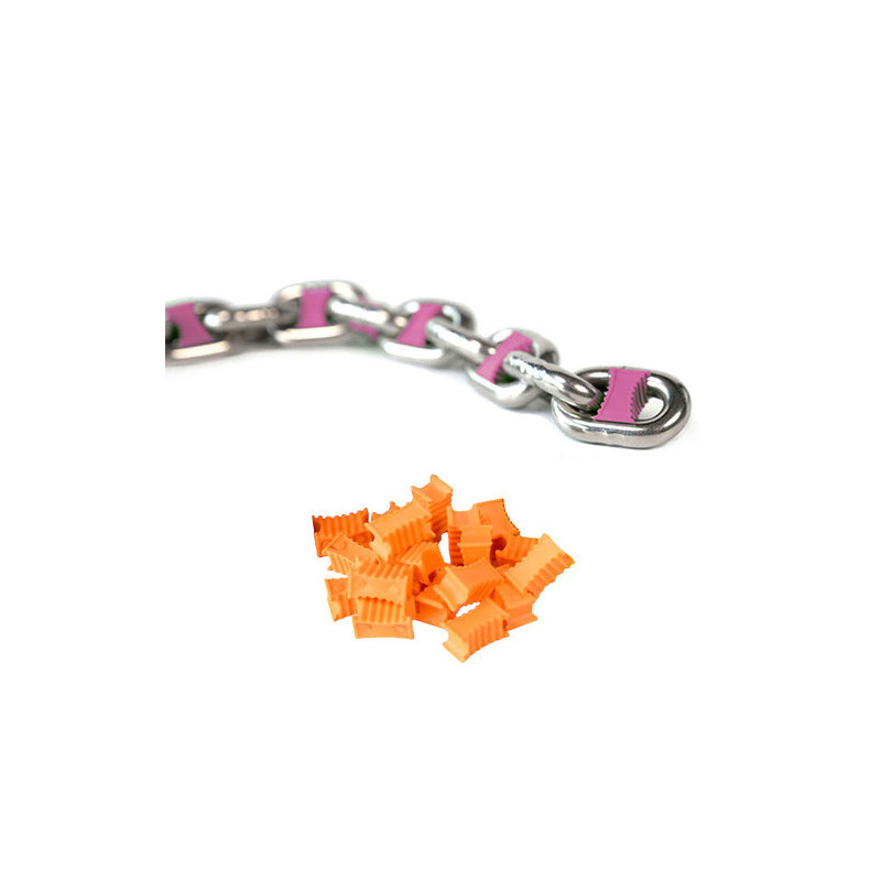 Marqueur de chaine - 6 mm - orange - Blister de 14