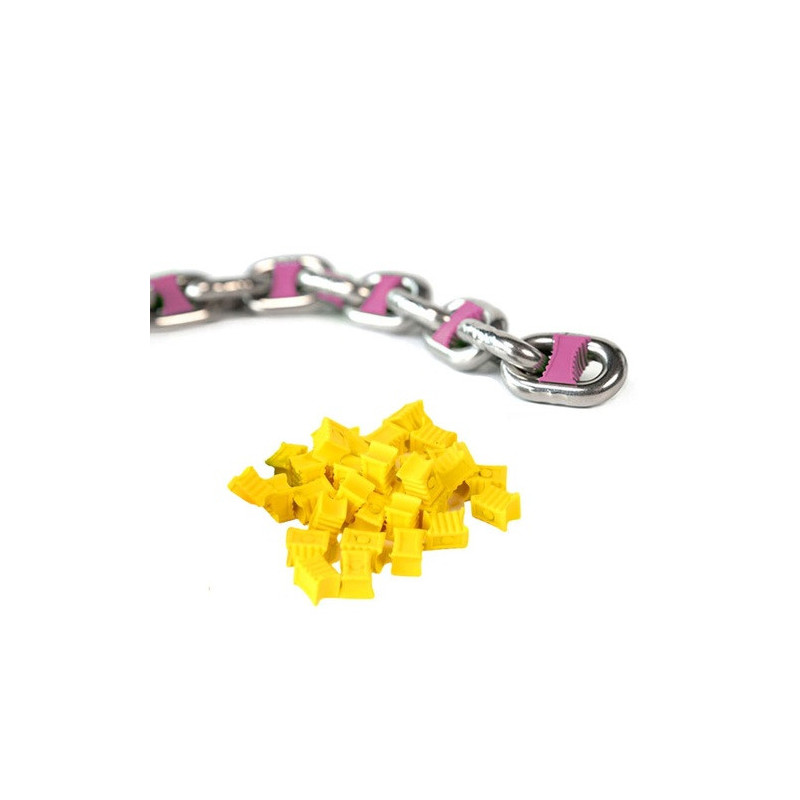 Marqueur de chaine - 6 mm - jaune - Blister de 14