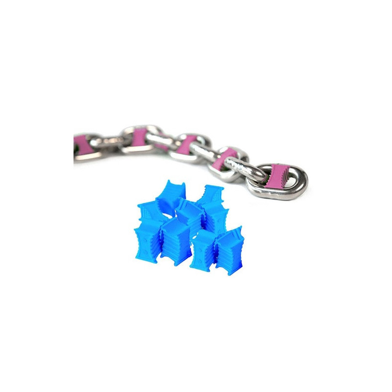 Marqueur de chaine - 6 mm - bleu - Blister de 14