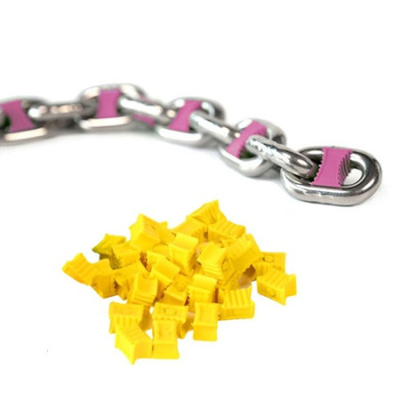 Marqueur de chaine - 8 mm - jaune - Blister de 10