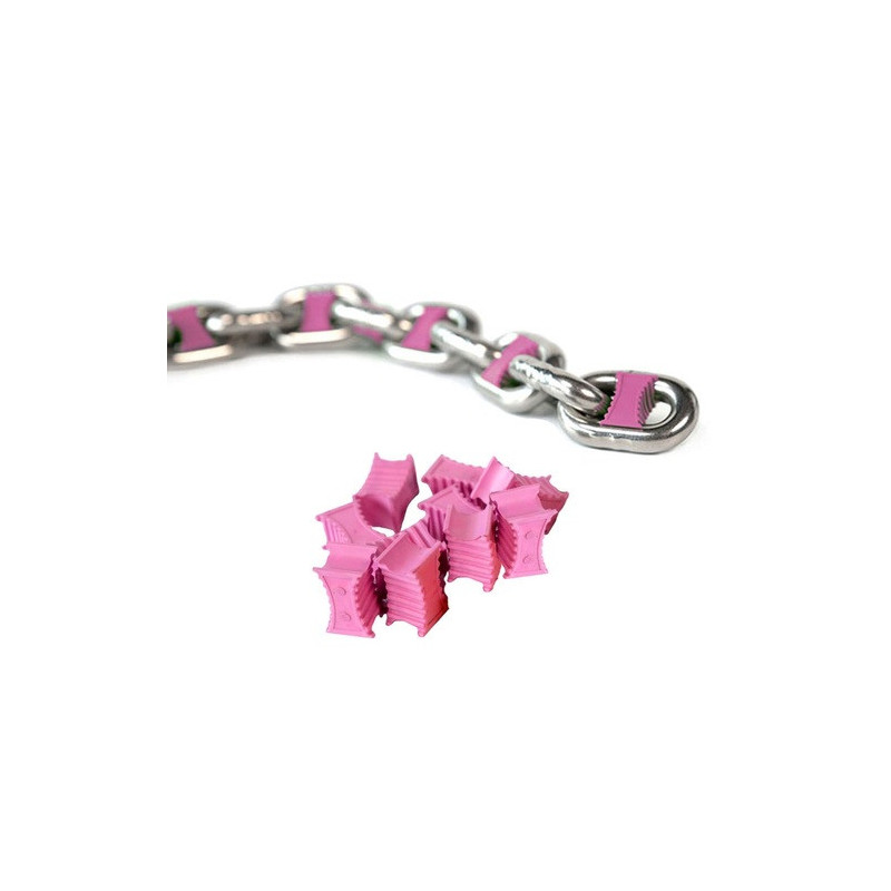 Marqueur de chaine - 8 mm - rose - Blister de 10