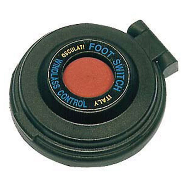 Contacteur à pied pour guindeau - bouton rouge - boîtier noir