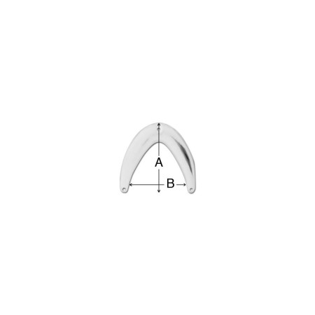 MAJONI Défense d'étrave blanc 25cm