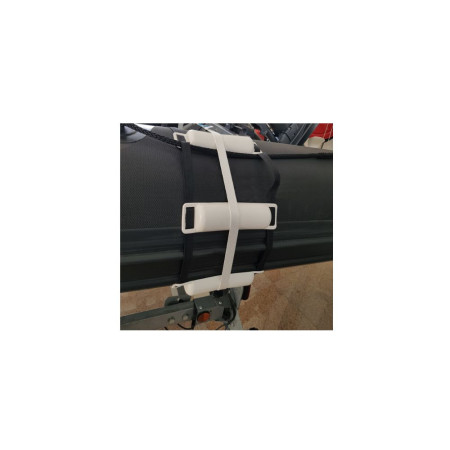 PLASTIMO Pare-battage demi-lune blanc