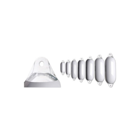 MAJONI Pare battage 2 anneaux blanc 9x30cm