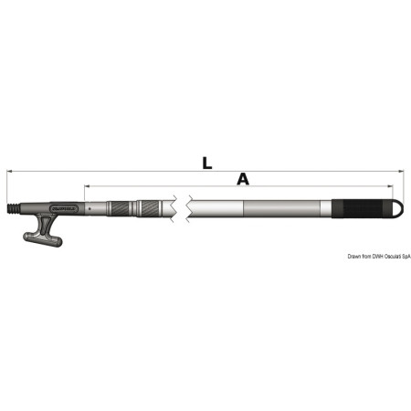 Gaffe professionelle - de 150 à 382 cm maxi