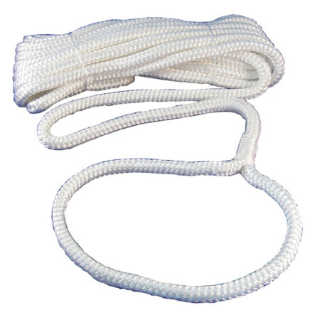 Cordage - amarre avec ?il - ø12 mm - 7 M - blanc