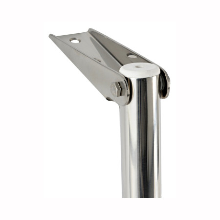 Echelle de bain inox télescopique étroite - 2 marches - blanches