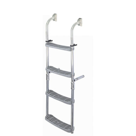ECHELLE INOX PLIANT 90D,3+3 ECH GRIS CRB