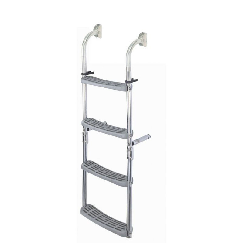 ECHELLE INOX PLIANT 90D,3+3 ECH GRIS CRB