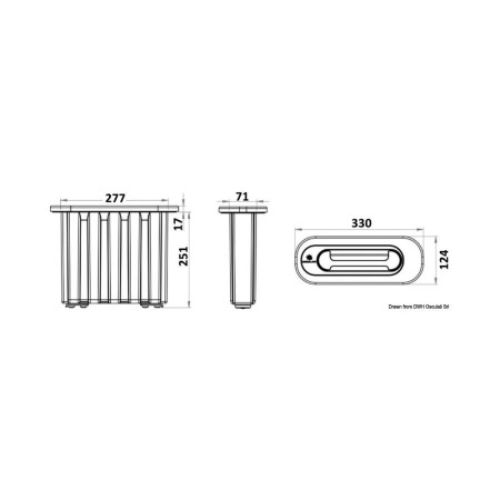 OSCULATI Echelle à encastrer norme ISO15085