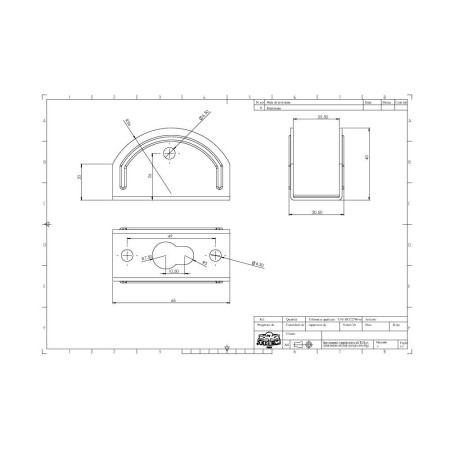 TREM Kit de fixation pour echelle et plate forme inox la pai