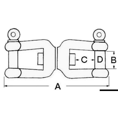 Emerillon manille et manille inox - 8 mm