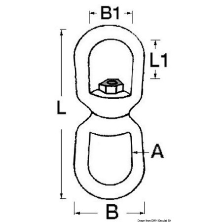 Emerillon galvanisé - 10 mm