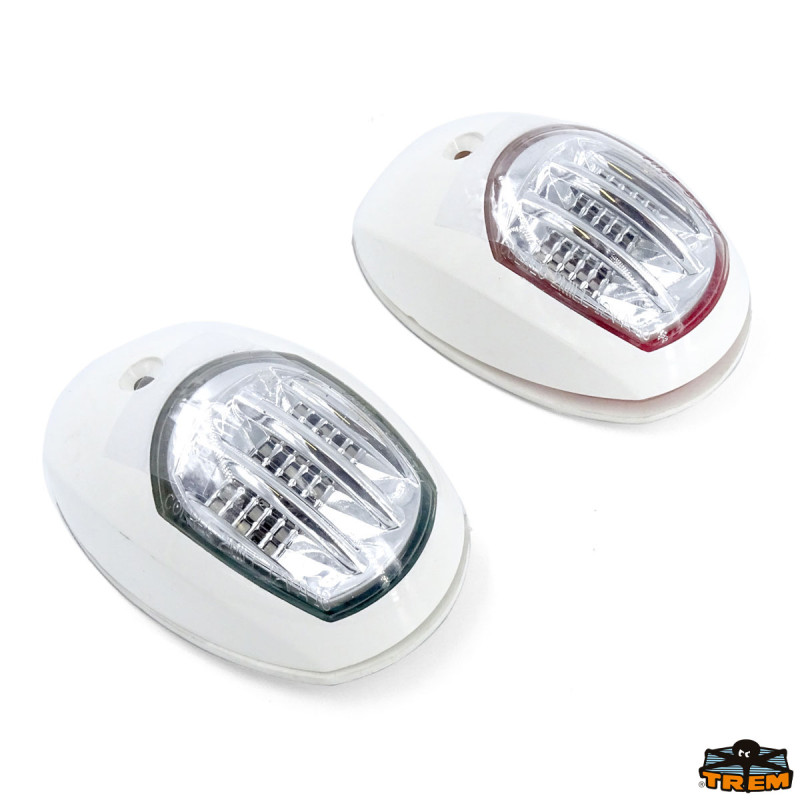 Feux de navigation LED Orion pour paroi - blanc - babord & tribord - 12V