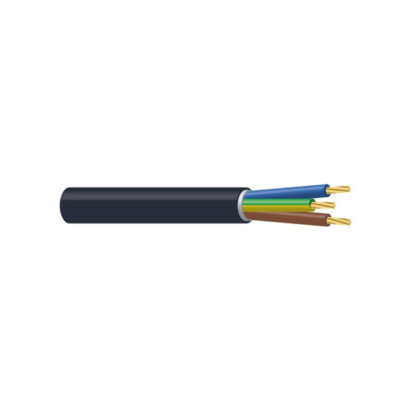 Câble électrique souple HO7RN-F 3x2,5mm² - le m