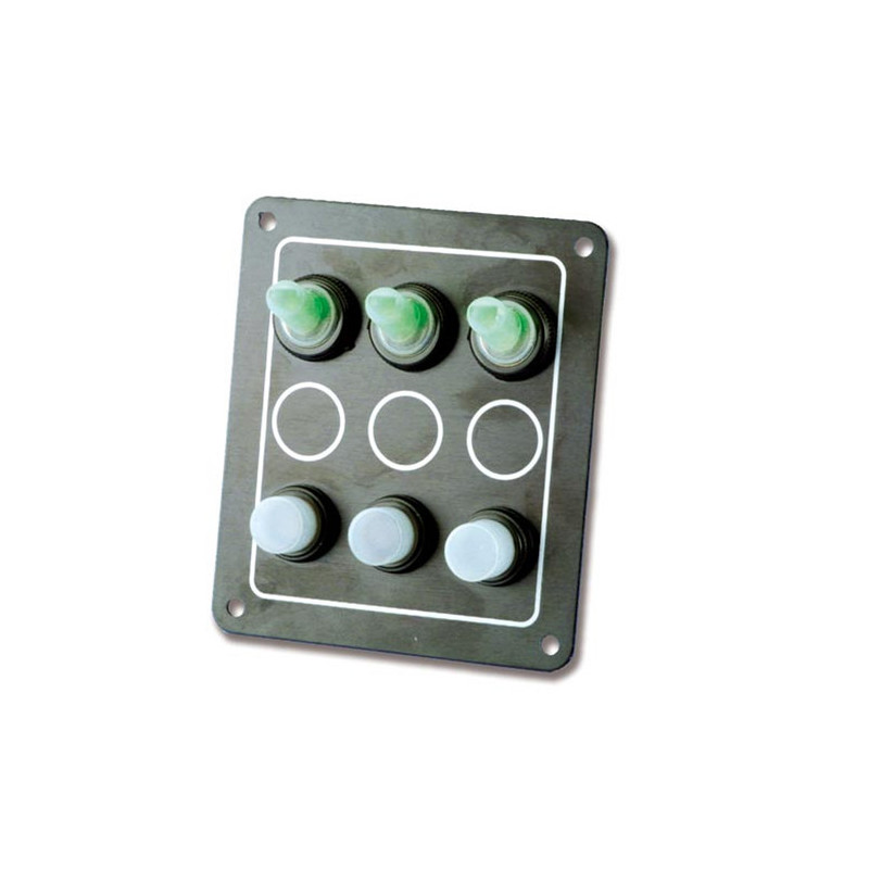 Tableau électrique aluminium - 3 inters - 100 x 90 mm - En blister