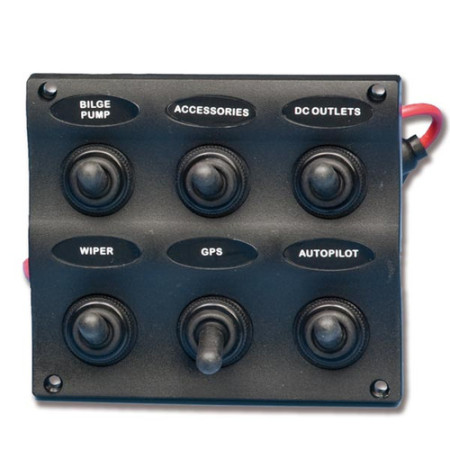 Tableau électrique Design - 6 inters - 107 x 96 mm - En blister