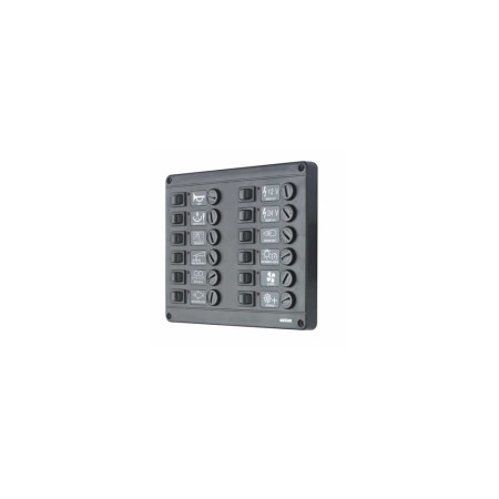 VETUS Tableau électrique P12 avec 12 postes