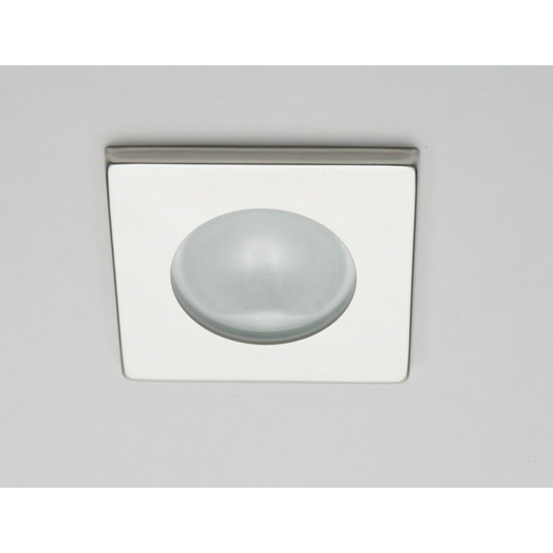 Spot carré RAY à Led lumière blanche chaude laiton laqué bla