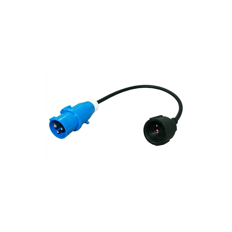 Adaptateur P17 - Prise europe femelle - P17 mâle - 0.5 mètre