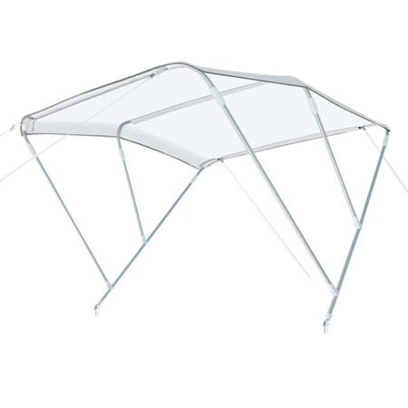 Bimini 3 arceaux alu - blanc - h 140 cm - 150 cm