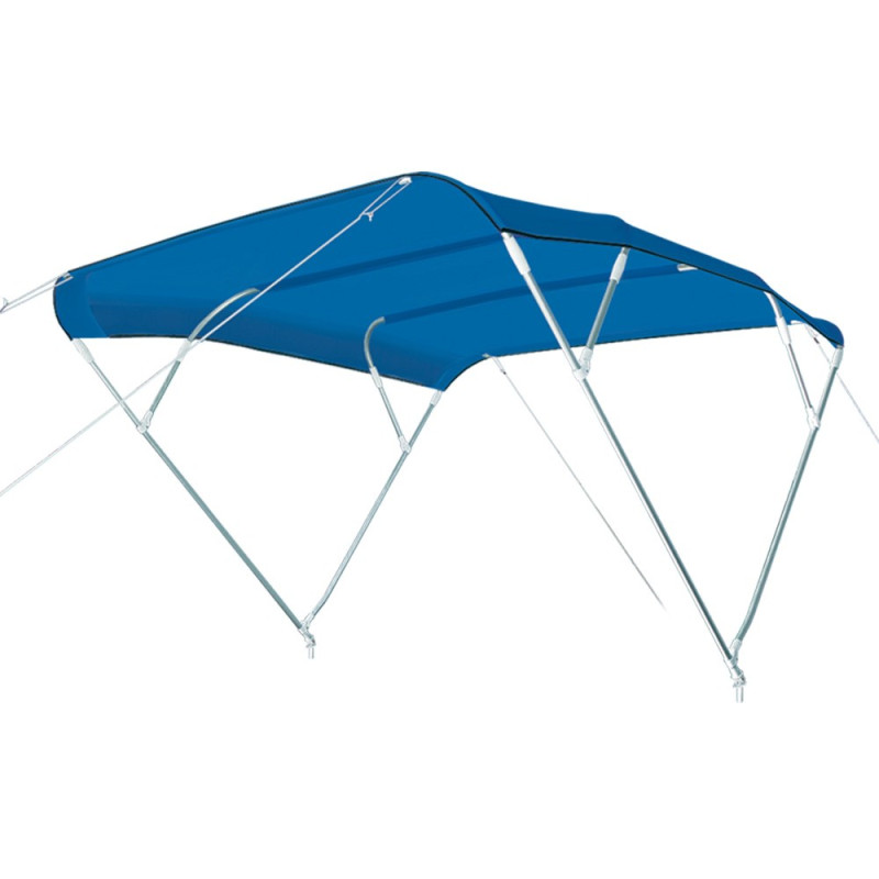 Bimini 4 arceaux alu - bleu - h 140 cm - 220 cm