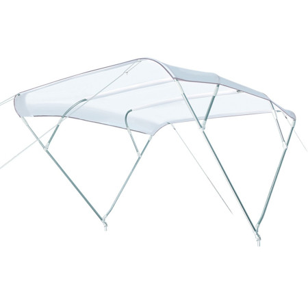 Bimini 4 arceaux alu - blanc - h 140 cm - 235 cm