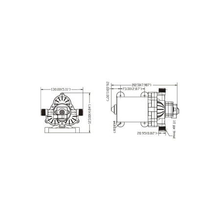 Pompe groupe d'eau 8,3L - 4,8 bars