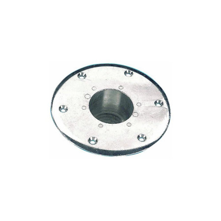 Embase encastrable pour pied de table - aluminium