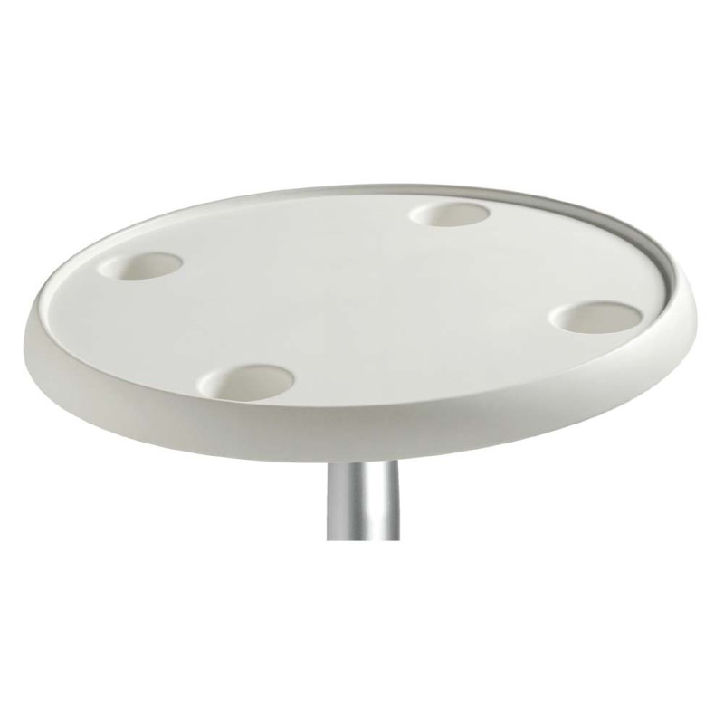 Plateau de table composite - ronde Ø 610 mm - 4 verres