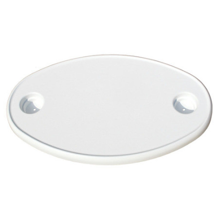 Plateau de table composite - ovale 770 x 510 mm - 2 verres