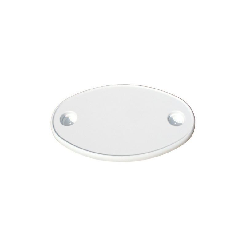 Plateau de table composite - ovale 770 x 510 mm - 2 verres