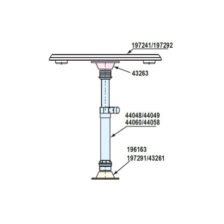 NUOVA RADE Table ovale 760x450x40 mm