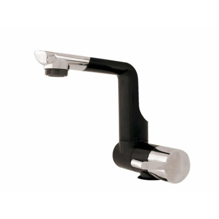 Robinet mitigeur rabattable en plastique chromé - trou d'installation 28mm
