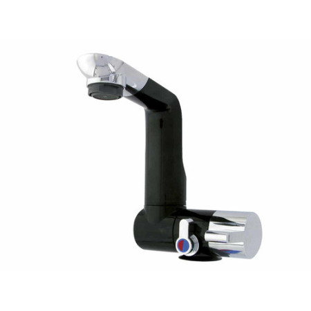 Robinet mitigeur rabattable en plastique chromé - trou d'installation 21mm