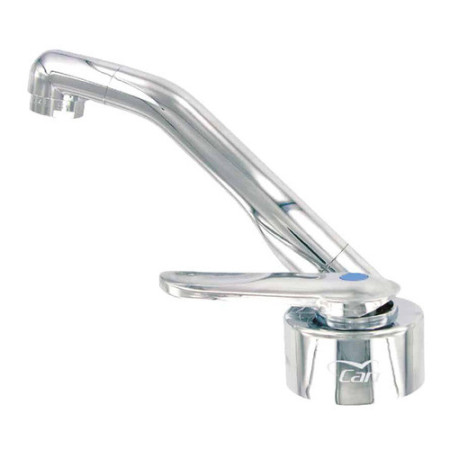 Robinet rabattable en plastique chromé - eau froide
