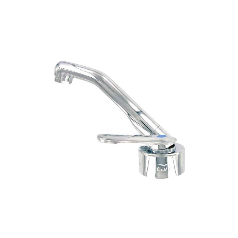 Robinet rabattable en plastique chromé - eau froide