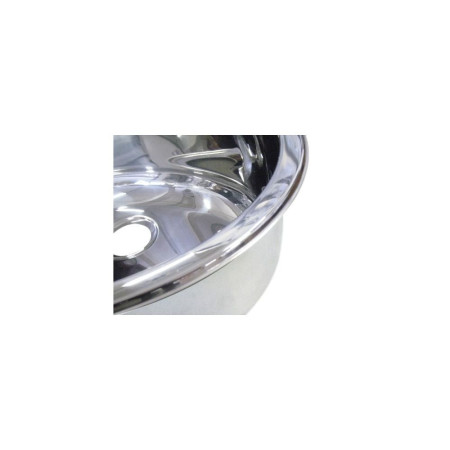 BARKA Evier cylindrique inox poli miroir Ø300 mm h 180 mm