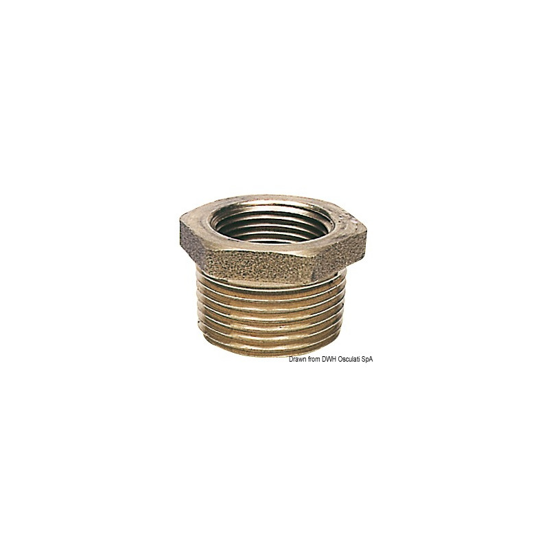 Réduction laiton mâle/femelle 2'' x 1''1/4